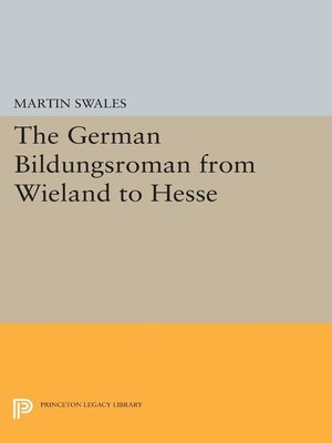 cover image of The German Bildungsroman from Wieland to Hesse